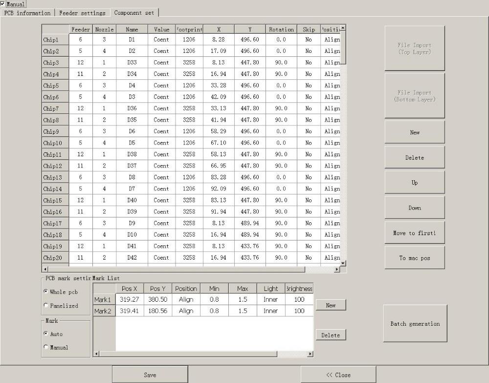 Manual pick and place machines Manual pick and place machines